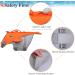 Vivaglory Neon-Orange Dog Swimming Vest for Small & Medium Dogs | Adjustable Easy-On/Easy-Off | Fits 48-58 cm Ribcage Girth - Buy Online on GoSupps.com