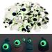 UPINS Wiggle Googly Eyes Self Adhesive Glow in The Dark Luminous 300Pcs Craft Sticker Sparkle Colored Googly Eyes for DIY Decoration (10 15 20 25mm)