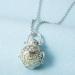 Vintage Lava Stone Necklace - Aromatherapy Essential Oil Diffuser Jewelry in Antique Silver | Natural Lava Rock Pendant - Buy Online on GoSupps.com