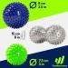 Set of 3 Hedgehog Massage Balls for Plantar Fasciitis Relief & Foot Reflexology - Mobility Relaxation & Rehabilitation - Buy Online on GoSupps.com