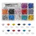 Laviesto Grommet Kit, 540 Sets 3/16 Inch Multi-Color Metal Eyelets Grommets Set with 3 Setting Tools for Clothes Shoes Bag Leather Crafts DIY Projects(12 Colors)