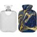 Marble Hot Water Bottle 2L with Cover | Pain Relief Hot Pack for Women - Ideal for Soothing Comfort - Buy Online on GoSupps.com