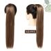 Shop Natural Wavy Ponytail Clip-In Hair Extensions | Medium & Light Brown 22 Inch - 110g - Buy Online on GoSupps.com