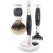 JAG Shaving Razor Set - 4-Piece Premium Shaving Kit with Dachshaar Brush Blades Bowl & Rack - Luxury Gift Set in Black - Buy Online on GoSupps.com