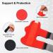 Supegar Adjustable Trigger Finger Rail 3-Pack - Reusable Finger Rails for Index Medium Ring Fingers - Removable Aluminum Bracket in Black Blue Red - Buy Online on GoSupps.com