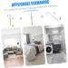 Cabilock 2pcs Dual-Hook Clothes Hanger Behind Clothing Storage Back Creative Towel Cabinet Punch- Coat - Buy Online on GoSupps.com