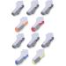 Fruit of the Loom Boys' 10 Pack No Show Socks - Medium White Assortment - Buy Online on GoSupps.com
