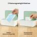 Cheerhom Baby Wet Wipes Box - Green Storage Box for Damp Toilet Paper & Cloths | 18 x 12.2 x 7cm | Ideal for Home Office & Outdoor Use - Buy Online on GoSupps.com