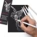 GETHPEN Professional White Charcoal Pencils Set - 6 Piece Sketch Pencils for Drawing, Sketching, Shading - Ideal for Beginners & Artists - Buy Online on GoSupps.com
