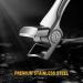 FVION Wide Jaw Nail Clipper Set with Crystal File - Large Toe & Thick Fingernail Cutter for Men and Women - Matt Silver - Buy Online on GoSupps.com
