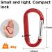 10 Pieces Aluminum Carabiner Hooks - Gimars Key Ringer for Camping Fishing Hiking & Travel - 10 Colors Available - Buy Online on GoSupps.com