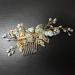 Wedding Hair Comb Rhinestone Clip - Green Crystal Bridal Hair Accessories - Buy Online on GoSupps.com