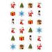 24 x Christmas Cupcake Toppers Edible Wafer Paper Rice Fairy Snowman Santa Jingle Bells Tree