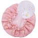 Women's Waterproof Double Layered Shower Caps 4 Pack - Blue, Pink, Green, Light Green - Buy Online on GoSupps.com