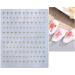 JMEOWIO 10 Sheets Star Heart Nail Art Stickers Decals Self-Adhesive Colorful Nail Supplies Nail Art Design Decoration Accessories - Buy Online on GoSupps.com
