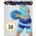 2-Pack Wrist Sweatbands Wrist Bands for Men & Women Basketball Star Lucky Number Absorbent Sweatbands for Tennis Football Running Athletic Gym Sports and Working Out (2 Colors) #30-SC - Buy Online on GoSupps.com