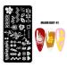 Premium Nail Art Templates for Women - Halloween & Christmas Designs | Stainless Steel Manicure Plates - Buy Online on GoSupps.com