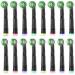 Wetqaip 16 pieces compatible with oral b brown electric toothbrushes toothbrush attachment essays for oralb vitality pro genius 8 sensitive + 8 precision + 16 cover caps black 8 sensitive + 8 precision black
