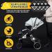 4 Universal Security Reflectors for Strollers - Velcro Fasteners | Sweet Babies & Clouds Moon Star Motif - Buy Online on GoSupps.com