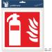 Pubblimania Durable Fire Extinguisher PVC Adhesive - Indoor & Outdoor Use (14.5 x 14.5 cm) | Shop Now! - Buy Online on GoSupps.com