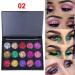 Glitter Makeup Palette Shimmer Eye Shadow Powder 15-Color Eye Shadow Plattets Shimmering Eyeshadow Effect Waterproof 02 - Buy Online on GoSupps.com