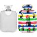 NAANLE Colorful Striped Hot Water Bottle with Cover - 1L for Menstrual Cramps Pain Relief & Heat Therapy - Buy Online on GoSupps.com
