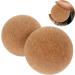 Beavorty 2-in-1 Cork Yoga Ball & Massage Device - Ideal for Body Massage Fascia Roller and Fitness Aid - Buy Online on GoSupps.com