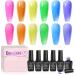 Beetles Gel Polish 6-Piece Jelly Nail Set - Neon Summer Colors | Soak Off UV LED Gel Kit for DIY Manicure | Translucent Pink, Blue, Green, Orange, Purple | Gummy Candy Collection - Buy Online on GoSupps.com