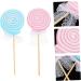 Warmhm 4 Pcs Lollipop Cosplay Party Supplies Fairy Accessories Wedding Favors Toy for Kids Princess Fairy Wand Girl Fairy Wand Cake Pop Ornament Wooden Toys Plush Toy Wool Felt Bouquet - Buy Online on GoSupps.com