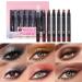 Luckxing Chalk Eyeshadow Pencils Makeup Pencil Waterproof Long Lasting 6 Piece Makeup Highlighter - Buy Online on GoSupps.com