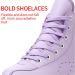 PU Leather High-top Roller Skates - Shiny Purple Flash - Size 38 for Unisex Kids and Adults - Buy Online on GoSupps.com