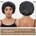 HAT HUT Satin Silk Bonnet for Curly Hair | Adjustable Sleep Cap for Women - BLACK - Buy Online on GoSupps.com