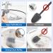 Toilet Bowl Brush and Holder Set - 2 Pack | Silicone Bristles, Ventilated Holder | Deep Cleaning Toilet Cleaner Brush in White - Buy Online on GoSupps.com