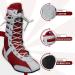 Professional Boxing & Wrestling Shoes for Adults & Youth - White/Red, Size 10 | Non-Slip, Lightweight, Breathable Training Boots - Buy Online on GoSupps.com