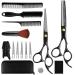NVIYAM Hairdressing Scissors Set 15 Pieces Hair Cutting Scissors Professional Set 6.7 Inch Hair Cutting Scissors Professional Thinning Scissors Set for Women Men Children Family Hairdressing