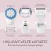 Panasonic ES-EY90-A503 7-in-1 Wet/Dry Epilator - Dual Disc 60 Tweezers Wireless Hair Remover with LED Light & Foot Care Head - Buy Online on GoSupps.com