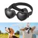 Small Dog Sunglasses Pet Goggles UV Protection Heart Shape Puppy Goggles Windproof Waterproof Adjustable Strap Doggie Sun Glasses (Black)