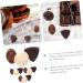 ibasenice Cutetito 12pcs Chocolate Decor Faux Dessert Shop Display Prop Pvc Doll House Little Vacation Vogueish - Buy Online on GoSupps.com