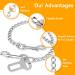 Efuturime Bite-Resistant Dog Leash Chain 53cm | Durable Stainless Steel Seat Belt for Dogs & Cats | Ideal for Small & Large Breeds - Buy Online on GoSupps.com