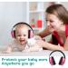 Baby Ear Protection Noise Cancelling Headphones - Adjustable Earmuffs for Babies 0-3 Years in Blue and Pink (2 Pieces) - Buy Online on GoSupps.com