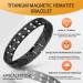 Men's Pure Titanium Magnetic Bracelets - Double Powerful Magnets, Eliminate Static Electricity - Black Bracelets - Buy Online on GoSupps.com
