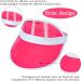 Apomoons Unisex 80s Neon Sun Visor Caps - 4 Piece Transparent Sunshield for Golf Tennis & Parties - Buy Online on GoSupps.com