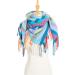 Women's Stylish Winter Scarves Tartan Warm Colorful Soft Blanket Casual Cozy Square Tassel Scarf Shawl - Buy Online on GoSupps.com