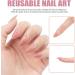 LADYING 24 Pcs Gradient Gel False Nails - Short Pink Almond Soft Gel Press On Nails with French Pattern & Nail Glue - Reusable Fake Nails for Women's Nail Art - Buy Online on GoSupps.com