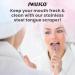 Tongue Scraper by Swissco | Stainless Steel | 2-Pack | Reduces Bad Breath & Enhances Oral Care - Buy Online on GoSupps.com