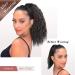 Meiriyfa Short Black Ponytail Extension - Curved Clip-In Heat-Resistant 40cm for Daily Use - Artificial Hair - Buy Online on GoSupps.com