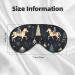 BREAUX House Deer Tree Christmas Print Double Sided Eye Mask | Blackout Sleep Mask for Women & Men - Perfect Gift for Holidays - Buy Online on GoSupps.com