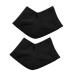 Toeless Gel Heel Sock Heel Protective Socks Muscle Fatigue Prevent Getting Hot for Foot Fatigue Keep Dry (Black)