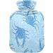 Blue Crab 2L Hot Water Bottle - Mosaic Tiles Soft Plush Cover | Ideal Winter Warmer for Kids & Adults - Buy Online on GoSupps.com