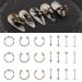 3D Metal Punk Nail Charms - Tungsten Carbide Cross Spike Nose & Lip Rings | Y2K Gothic Nail Decorations & Face Makeup - Buy Online on GoSupps.com